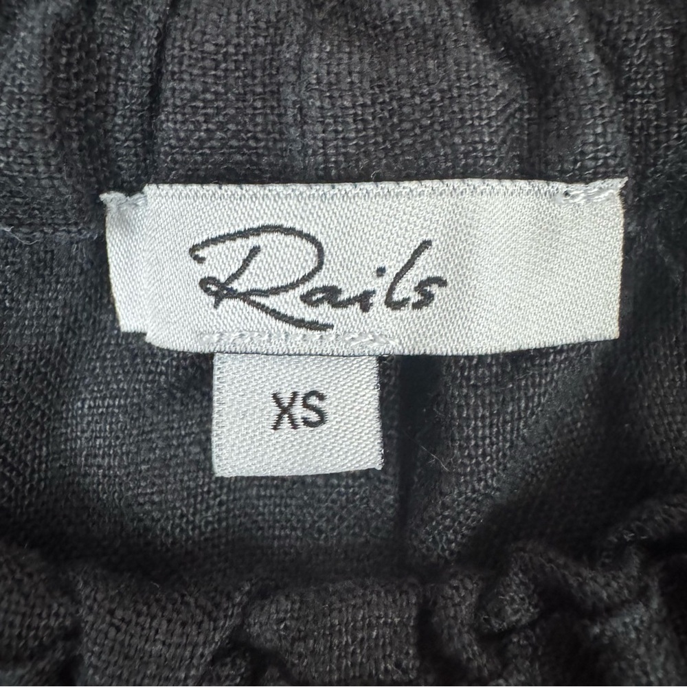 Rails Women's Size XS Black Summer Shorts 100% Linen Pockets $128 Casual - Picture 3 of 11